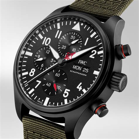 iwc pilot watch top gun edition|iwc top gun doppel chrono.